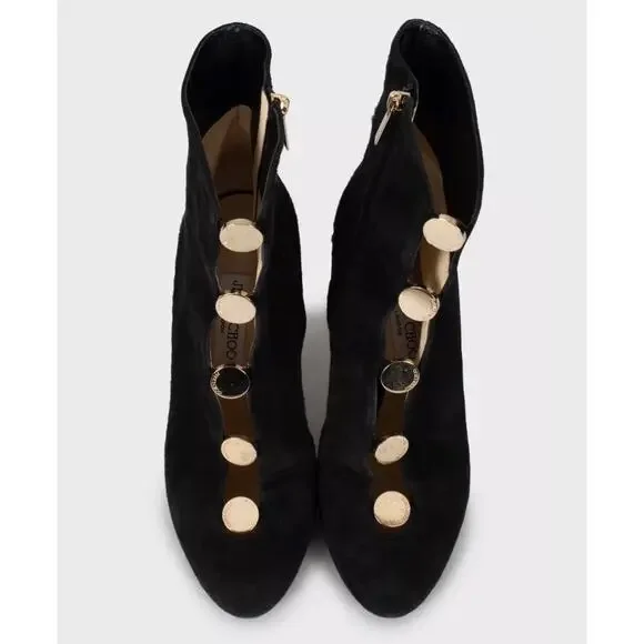 Jimmy Choo Loretta Black Suede Ankle Boots - Sz 39 - Picture 2 of 5